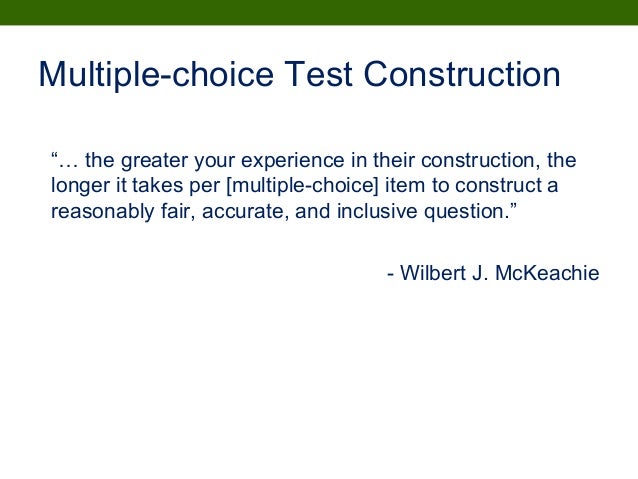 choice tests