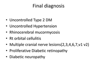 Multiple cranial nerve palsies | PPTX