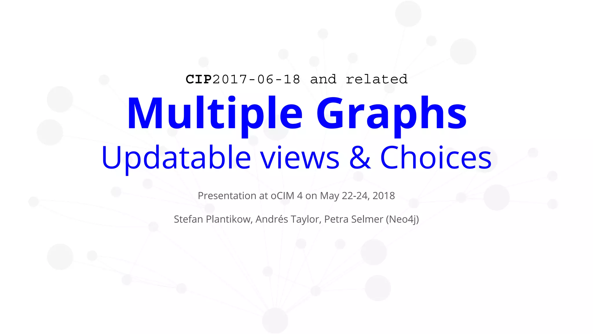 Multiple Graphs: Updatable Views | PDF