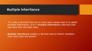 Multiple inheritance | PPT