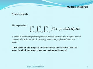 Integrating Multiple Multiple Integral and Their Applications | PDF