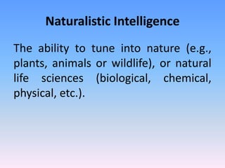 Multiple intelligence | PPTX