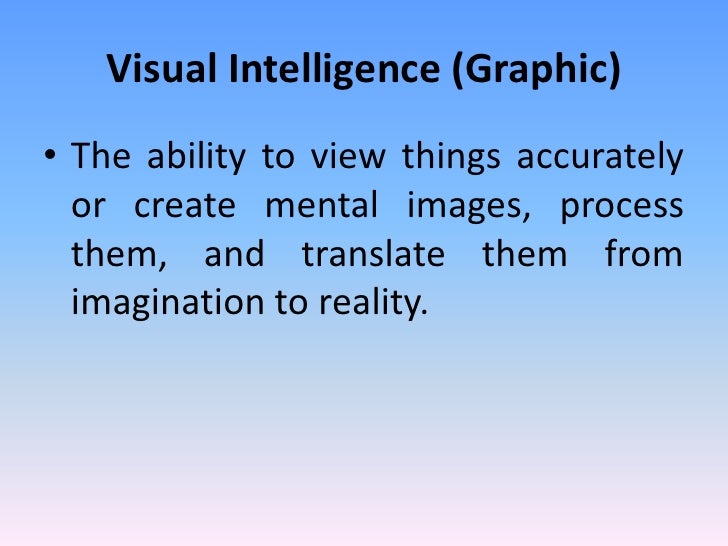 visual intelligence