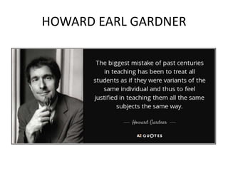 HOWARD EARL GARDNER
 