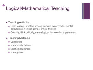 Multiple intelligences | PPT