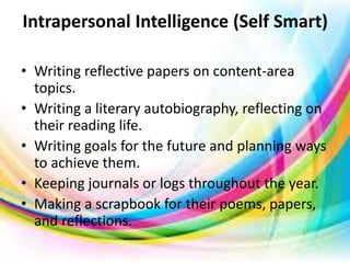 Multiple intelligences and mathematics | PPTX
