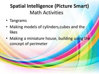 Multiple intelligences and mathematics | PPTX