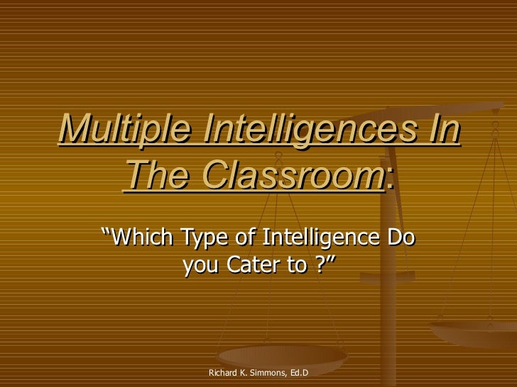 Dissertation multiple intelligences