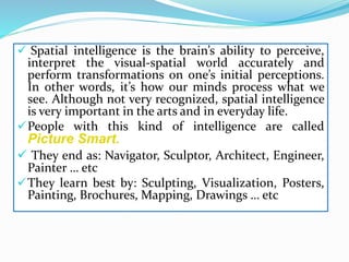 Multiple intelligences | PPTX
