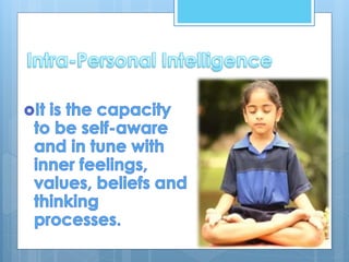Multiple intelligences theory | PPTX
