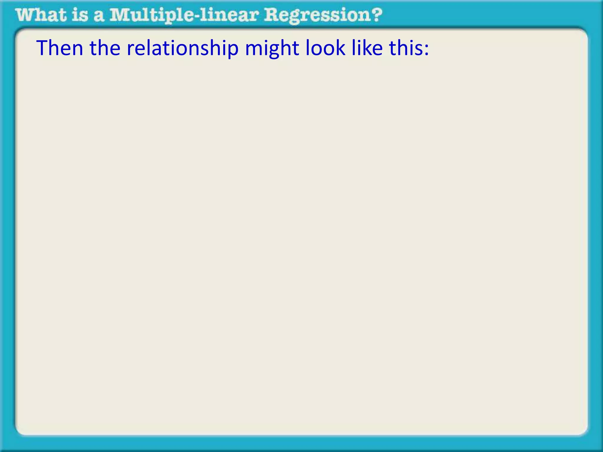 Then the relationship might look like this: 
 