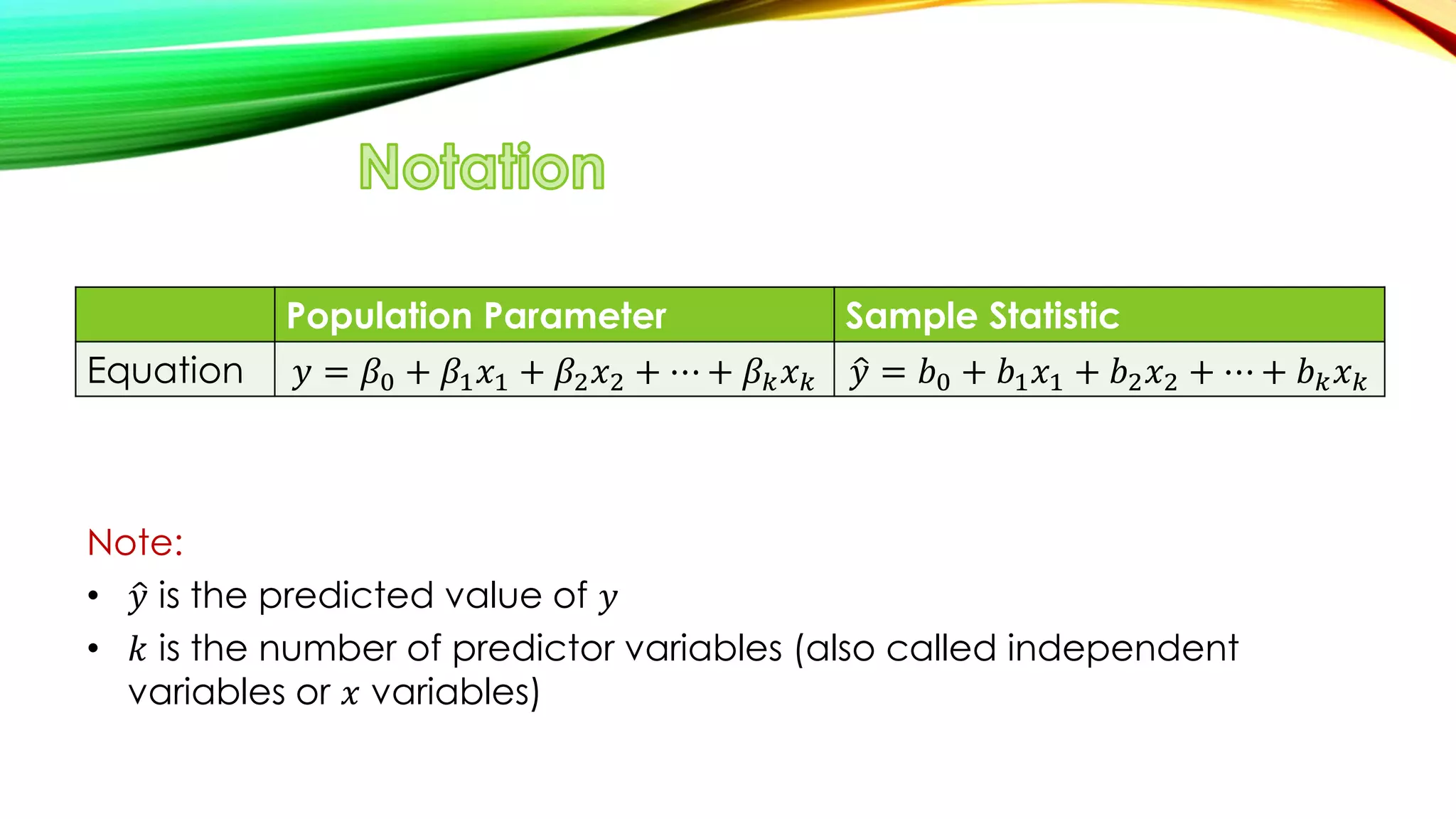 Multiple linear regression | PPT