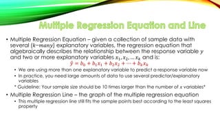 Multiple linear regression | PDF