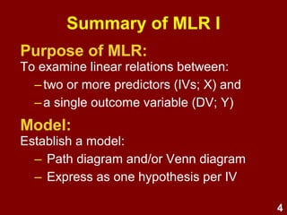 Multiple linear regression II | ODP