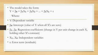 Multiple Linear Regression Model. cccpptx | PPTX