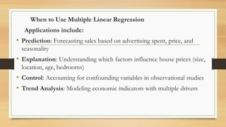 Multiple Linear Regression Model. cccpptx | PPTX