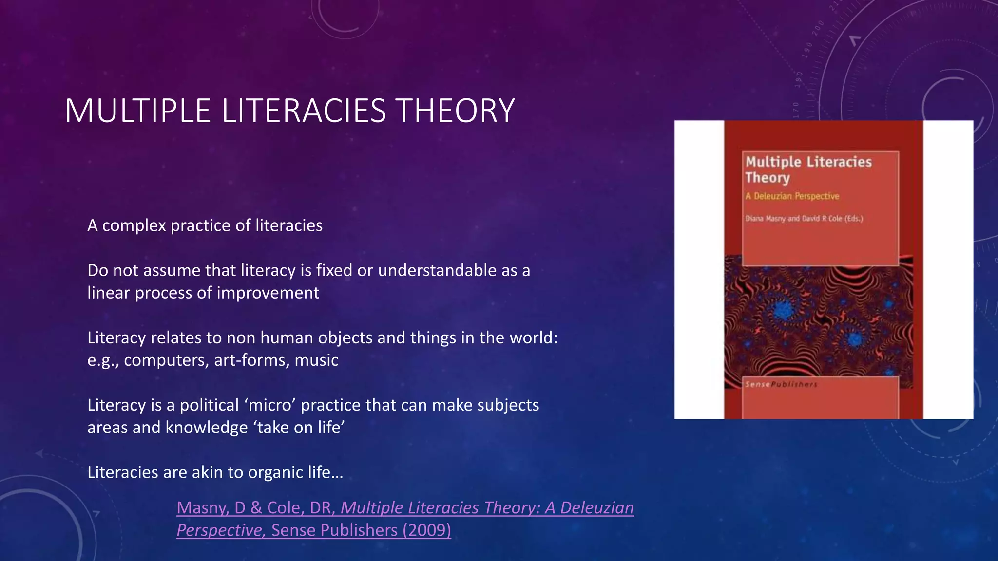 Multiple literacies theory (MLT) and TEFL | PPTX