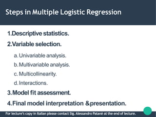 Multiple logistic regression | PPTX