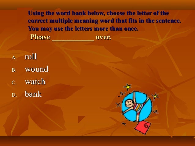 multiple meaning words ppt