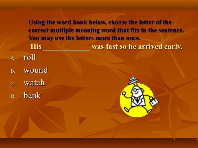 multiple meaning words ppt