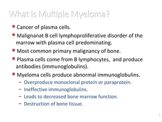 Informeer Maaltijd blok Multiple myeloma