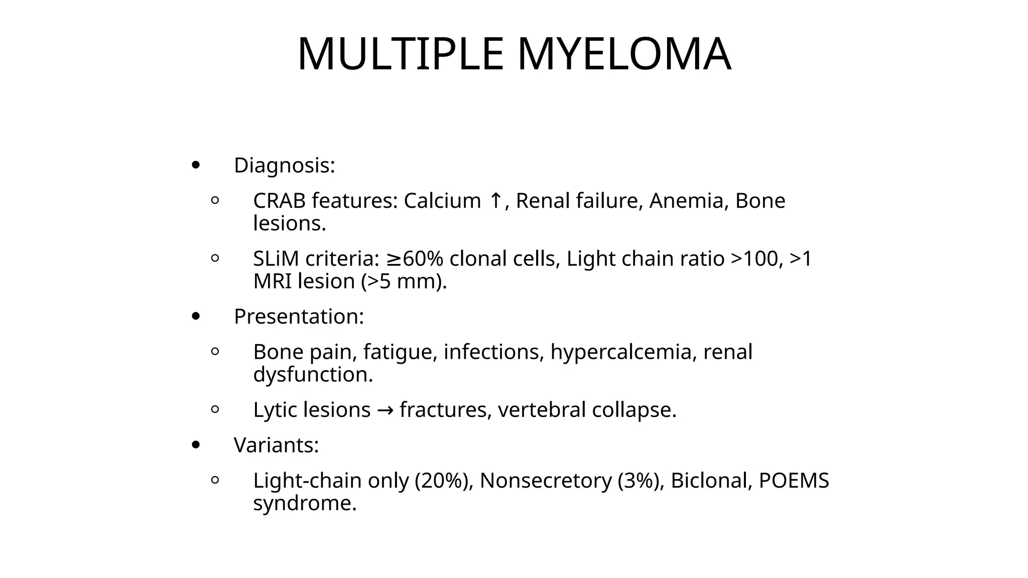 Multiple Myeloma.RADIATION ONCOLOGY PPT X | PPTX