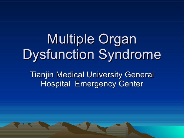 Multiple organ dysfunction syndrome2009