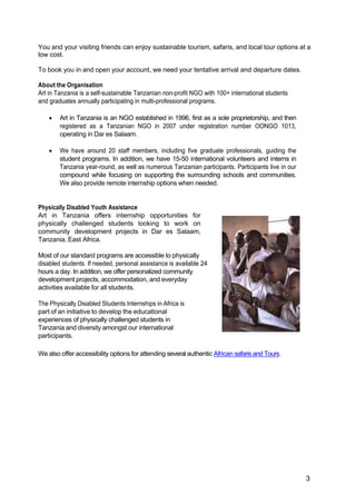 International Internship Opportunities in Tanzania for Community ...