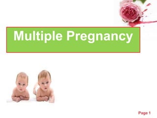 Powerpoint Templates
Multiple Pregnancy
Page 1
 
