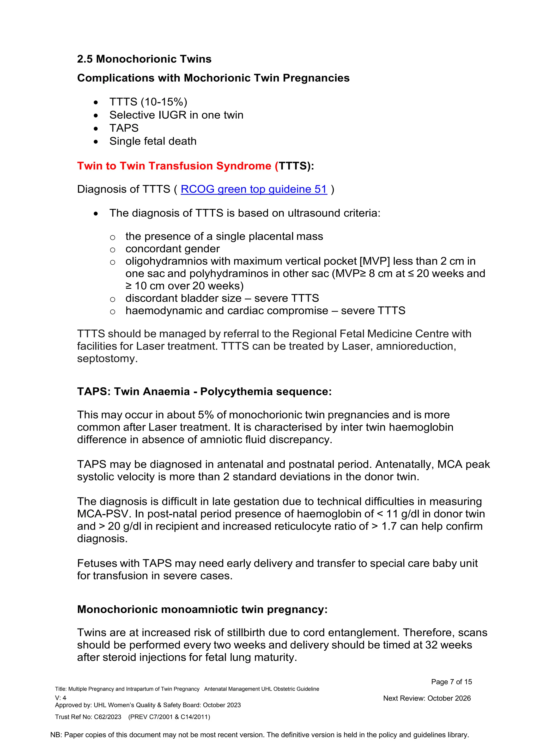 Obstetric Multiples Worksheets.pdf Multiple Pregnancy and Intrapartum of Twin Pregnancy Antenatal ...