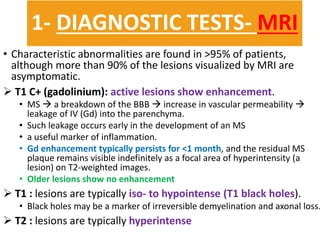 DISORDERS THAT CAN MIMIC MS
• Acute disseminated encephalomyelitis (ADEM)
• Neuro myelitis optica
• Antiphospholipid antib...