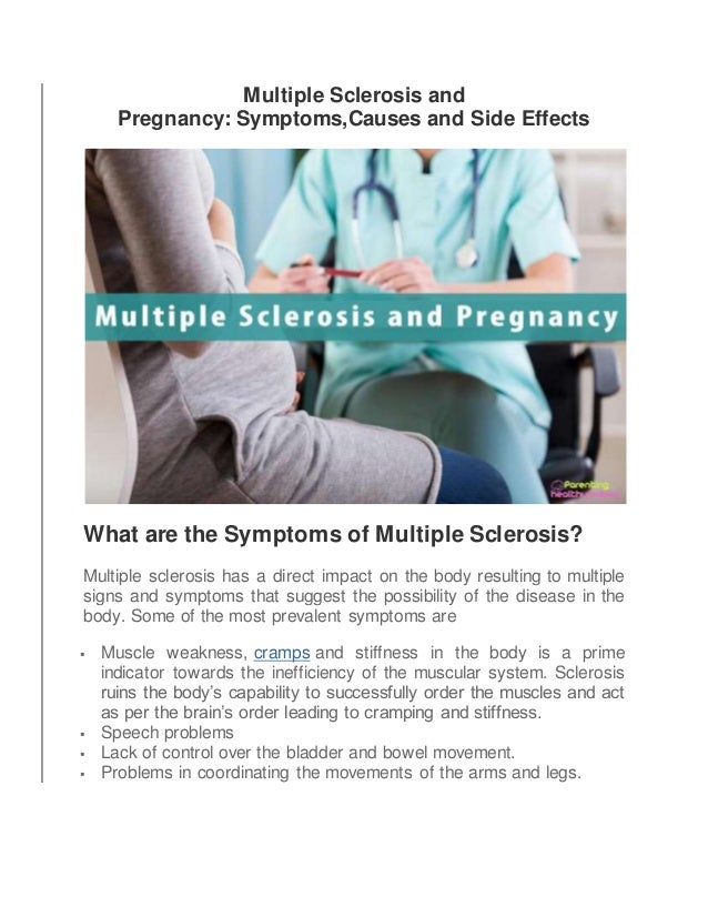 Multiple sclerosis and pregnancy