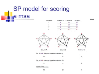 SP model for scoring
a msa