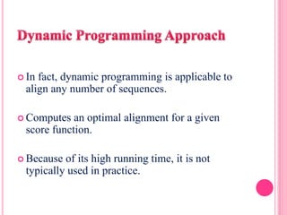 Multiple sequence alignment | PPT