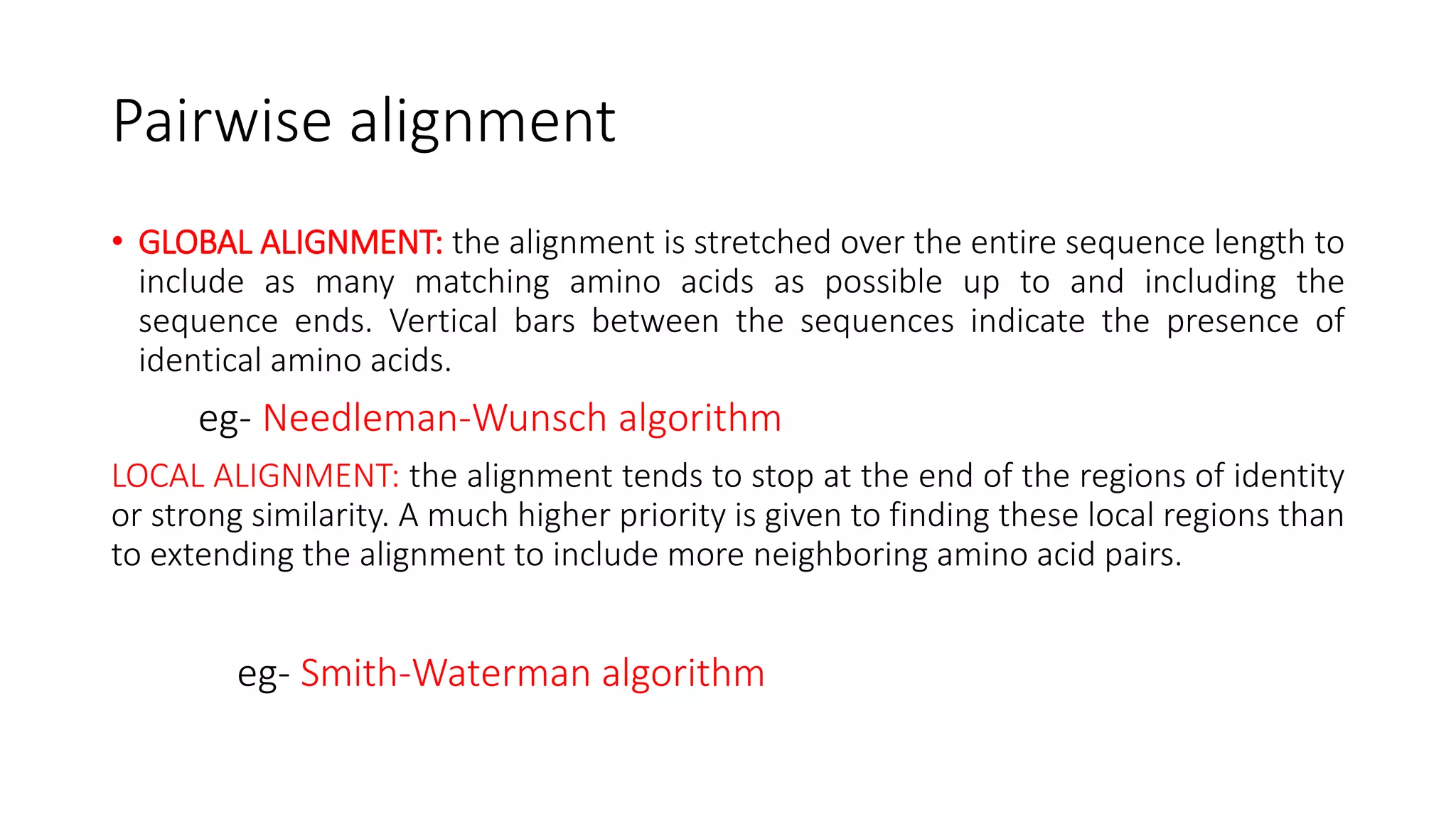 Multiple sequence alignment | PPTX