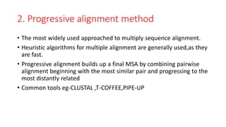 Multiple sequence alignment | PPTX | Databases | Computer Software and ...
