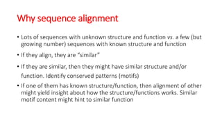 Multiple sequence alignment | PPTX | Databases | Computer Software and ...