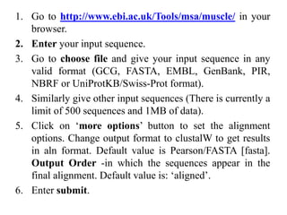 Multiple sequence alignment | PPTX