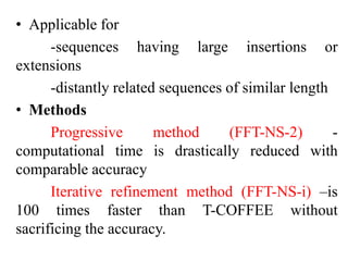 Multiple sequence alignment | PPTX
