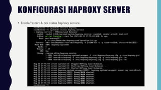 Multiple webserver in single ip with Haproxy & Mikrotik | PDF