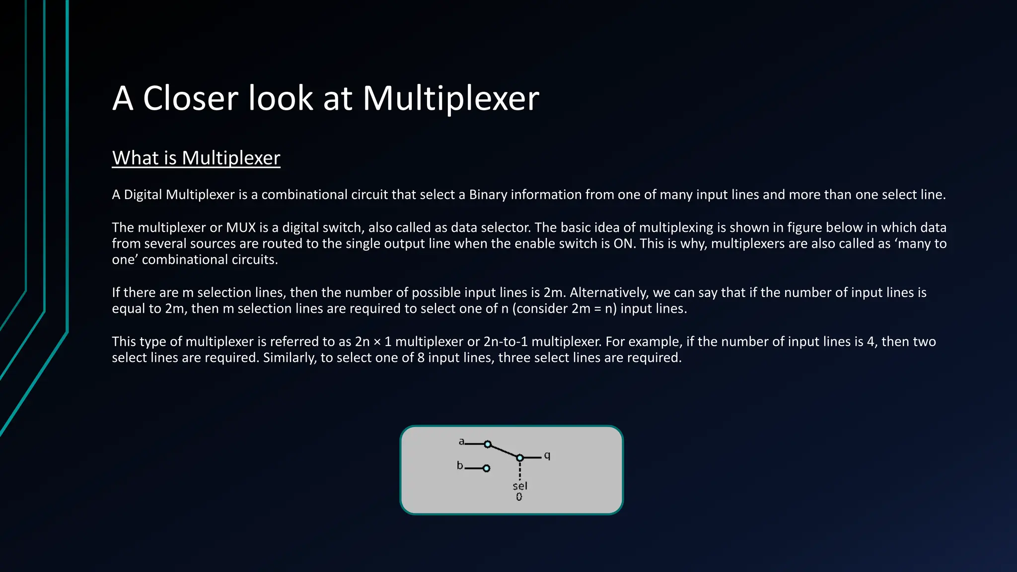 MULTIPLEXER Circuit in Digital system/electronics/logic | PPT