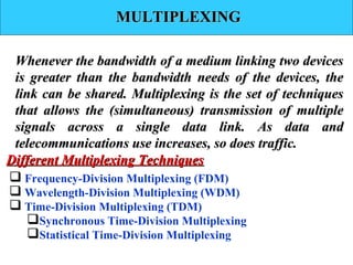 Multiplexing and spreading | PPT