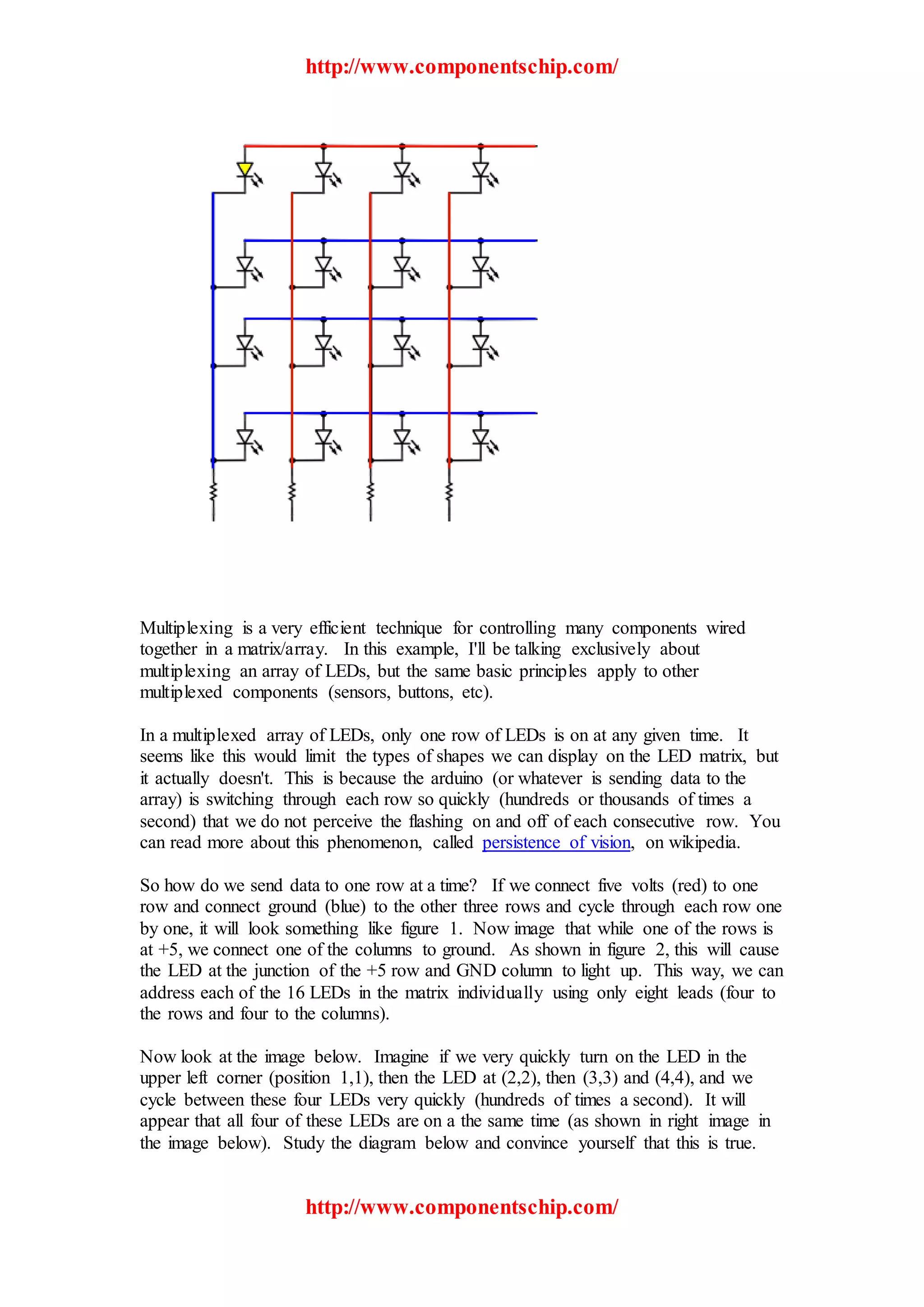 Multiplexing With Arduino and the 74HC595 | PDF