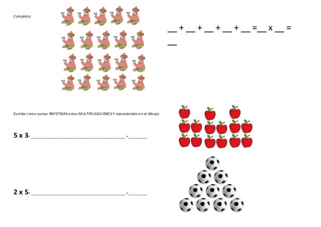 Multiplicación como suma