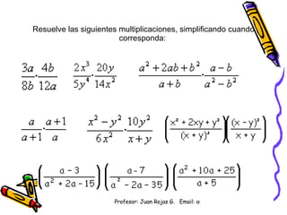 Multiplicacion De Expresiones Algebraicas | PPT