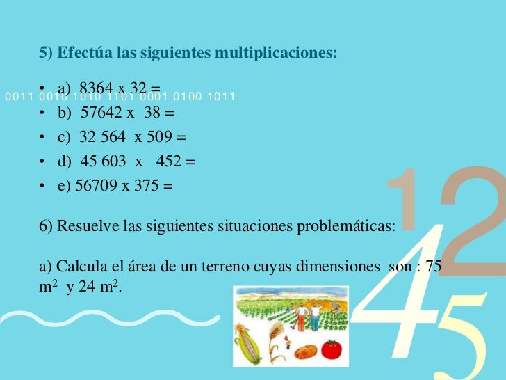 Multiplicaciones cuarto slideshare