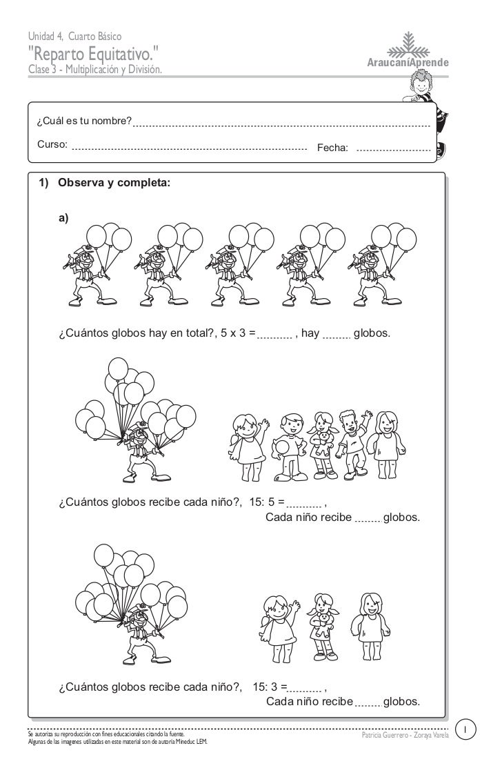 Multiplicacion y division Multiplicacion y division