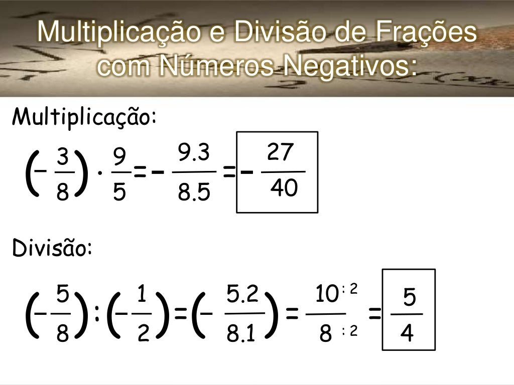 Multiplicação E Divisão De Frações Exercícios Pdf - FDPLEARN
