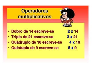 Multiplicação, Múltiplos e Potências