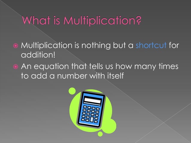 Multiplication | PPT